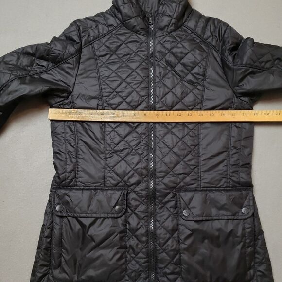 The North Face "Ruka" Long Jacket PrimaLoft size Medium - black quilted puffer - Picture 13 of 13